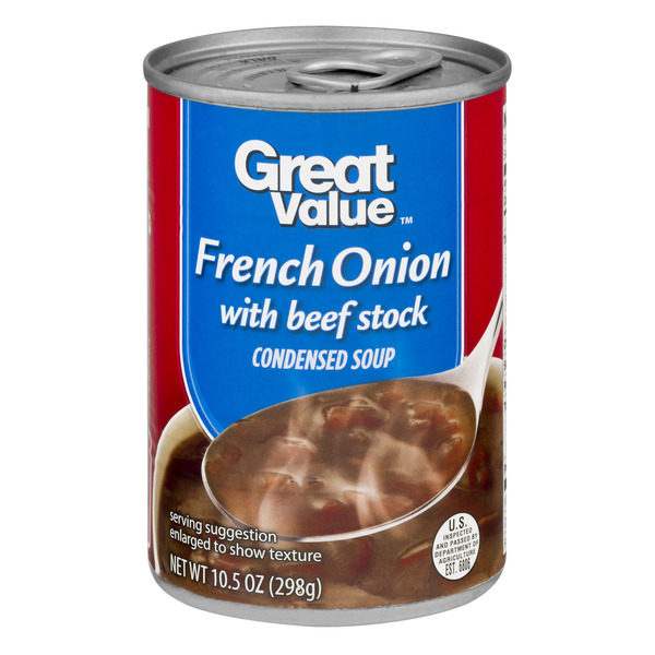 Great Value French Onion with Beef Stock Canned Soup, 10.5 Oz Image