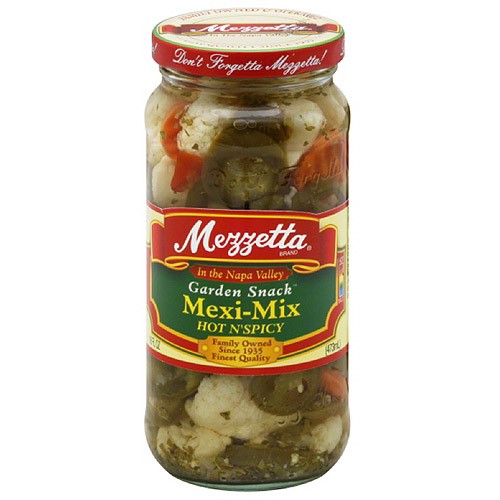 Mezzetta Hot N' Spicy Garden Snack Mexi-Mix, 16 Oz (Pack of 6)