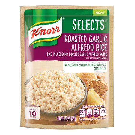 Roasted Garlic Alfredo Rice, Rice in a Creamy Roasted Garlic Alfredo Sauce