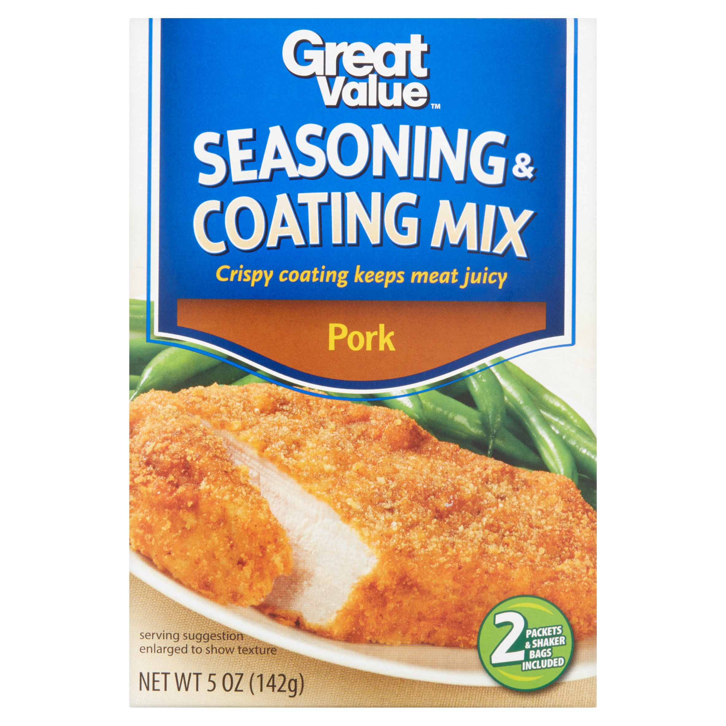 (4 Pack) Great Value Seasoning & Coating Mix, Pork, 5 Oz Image