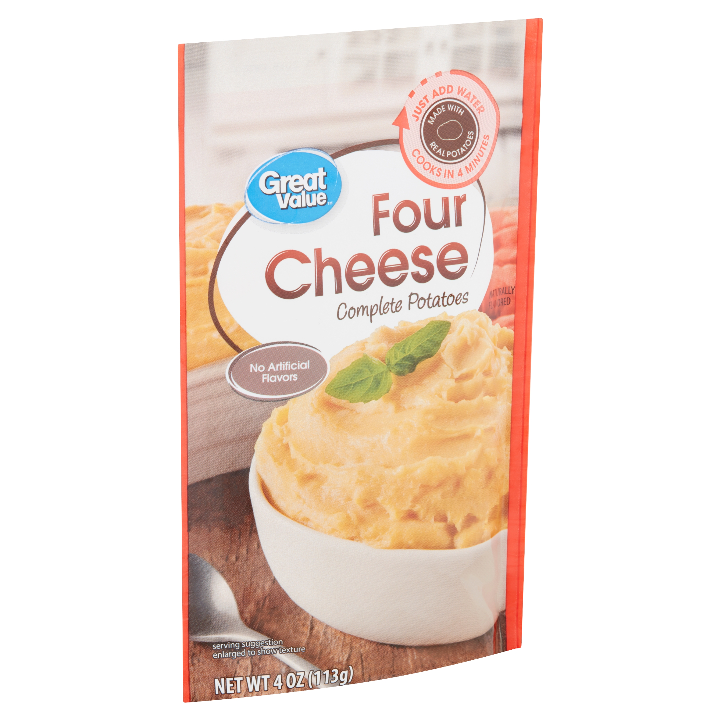 Great Value Four Cheese Complete Potatoes 4 Oz