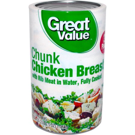 Chunk Chicken Breast with Rib Meat in Water Image