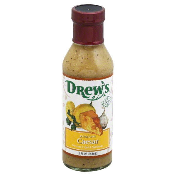 DREW'S, DRESSING & QUICK MARINADE, ROMANO CAESAR, ROMANO CAESAR