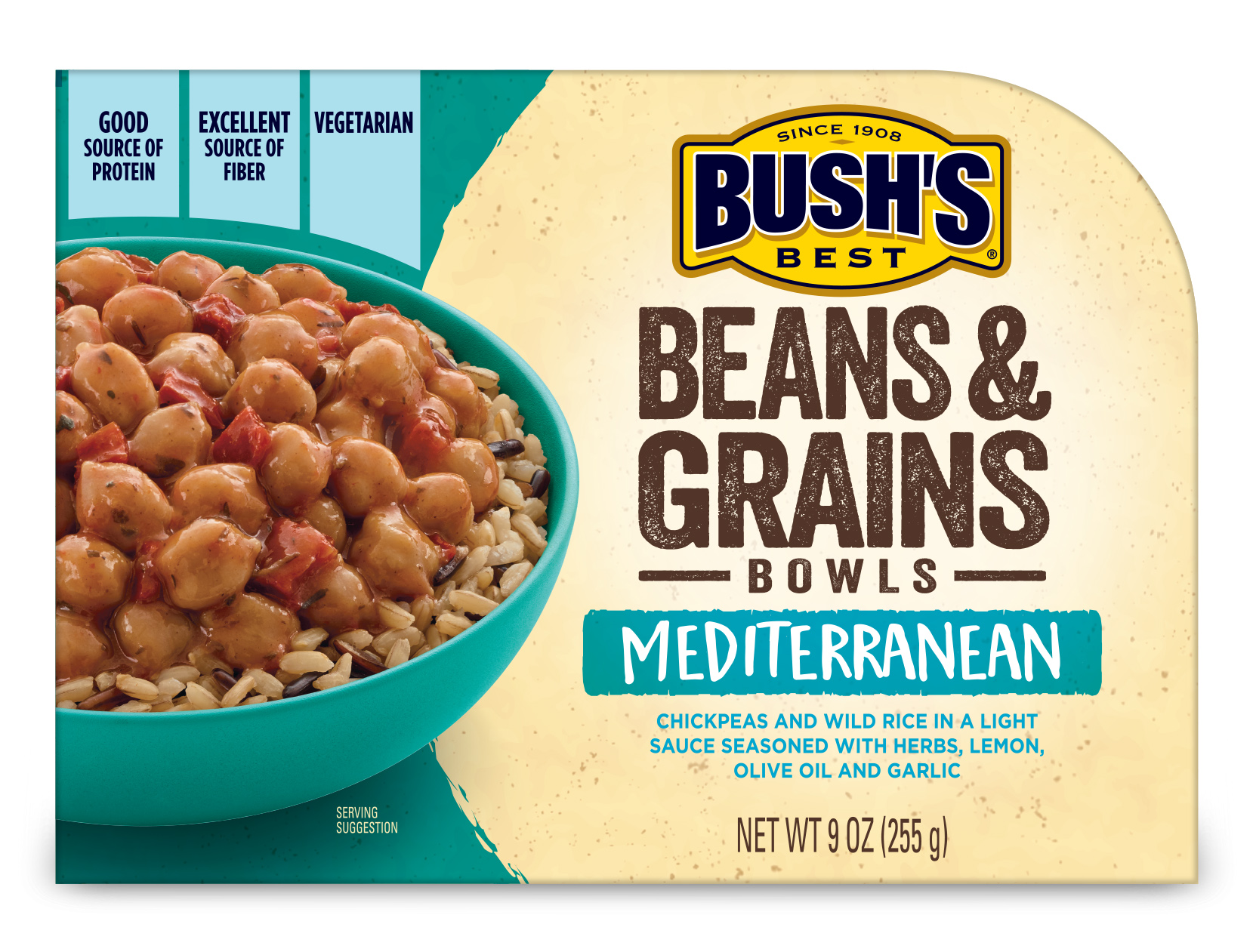 BUSH?S BEST® Mediterranean Beans & Grains Bowls, 9 Oz