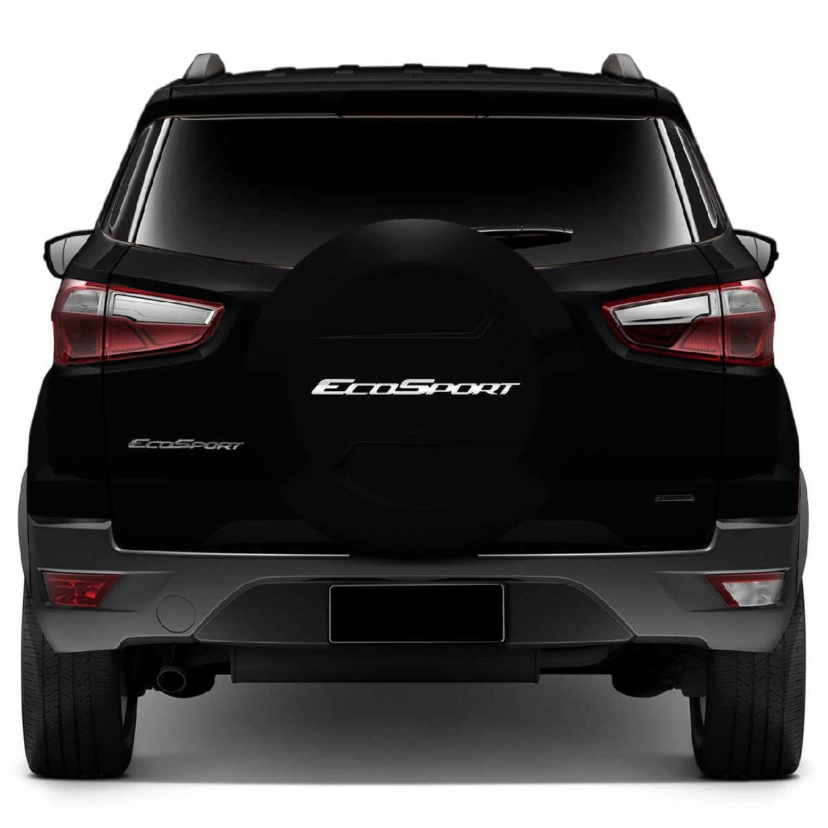 Capa Estepe Rígida Ford Ecosport 03 04 05 06 07 08 09 10 11 12 13 14 15 16 17 18 Cores Originais - Preto Ebony