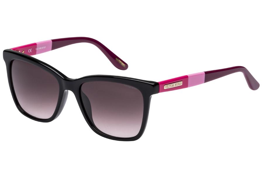 Óculos De Sol Victor Hugo Sh1746 0700/53 Preto/Rosa/Bordô