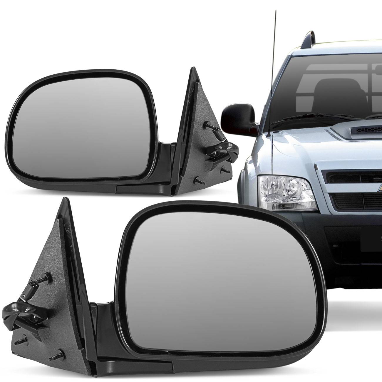 Retrovisor Elétrico S10 Blazer 95 96 97 98 99 00 01 02 03 04 05 06 07 08 09 10 11 - Lado Direito Passageiro