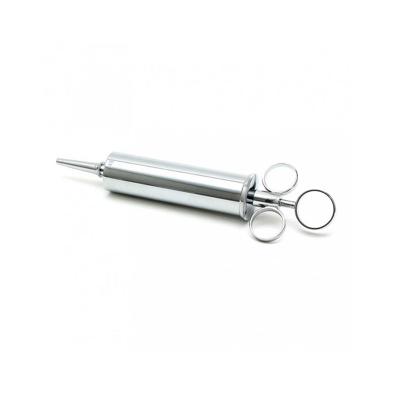 Rimba Metal Enema Syringe 100 Ml - Silver