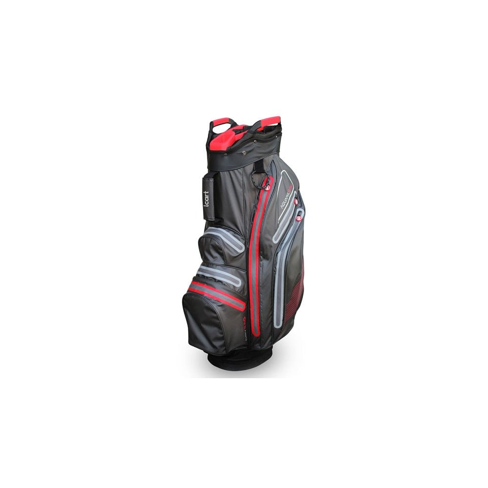 ICart Aquapel 9/50 Waterproof 14-Way Trolley Cart Golf Bag Grey/Red