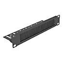 Delock - Kabelabdeckung Mit Bürsten - Rack Montierbar - Schwarz - 1U - 25,4 Cm (10) (66845) thumbnail