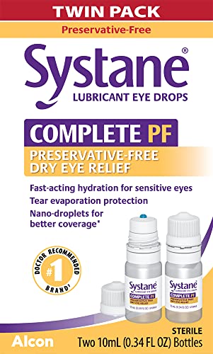 Systane Eye Drops - Complete Pf Dry Eye Relief - 0.34 Floz - Twin Pack