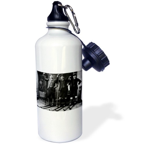Nordic Ski Club Grayscale 21 Oz Sports Water Bottle Wb-6755-1