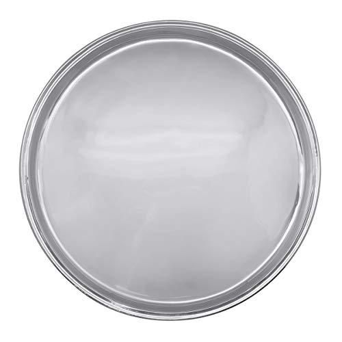 Mariposa Trays, Bowls & Platters Dinnerware & Serveware, Large Round, Signature Silver