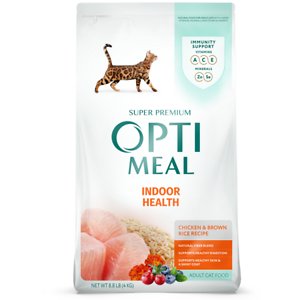 Optimeal Indoor Health Cat Chicken & Brown Rice Recipe Dry Cat Food, 8.8-lb Bag