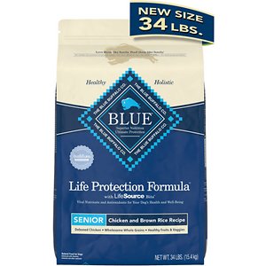 Blue Buffalo Life Protection Formula Senior Dry Dog Food  Chicken & Brown Rice Recipe  34-lb. Bag