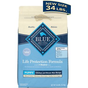 Blue Buffalo Life Protection Formula Puppy Dry Dog Food  Chicken & Brown Rice  34 Lbs