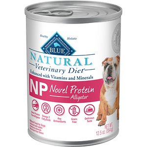 Blue Buffalo Natural Veterinary Diet NP Novel Protein Alligator Grain-Free Wet Dog Food, 12.5-oz, Case of 12