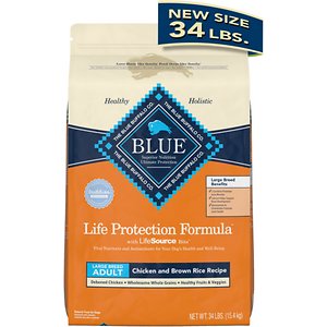 Blue Buffalo Life Protection Formula Large Breed Dry Dog Food  Chicken & Rice  34-lb. Bag
