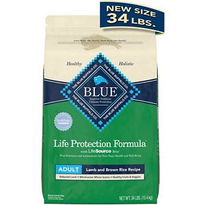 Blue Buffalo Life Protection Formula Adult Dry Dog Food  Lamb & Brown Rice  34 Lbs