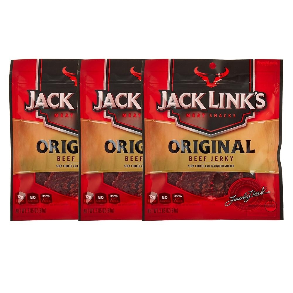 Jack Link's Beef Jerky, Original, 2.85-Ounce (Pack of 3)
