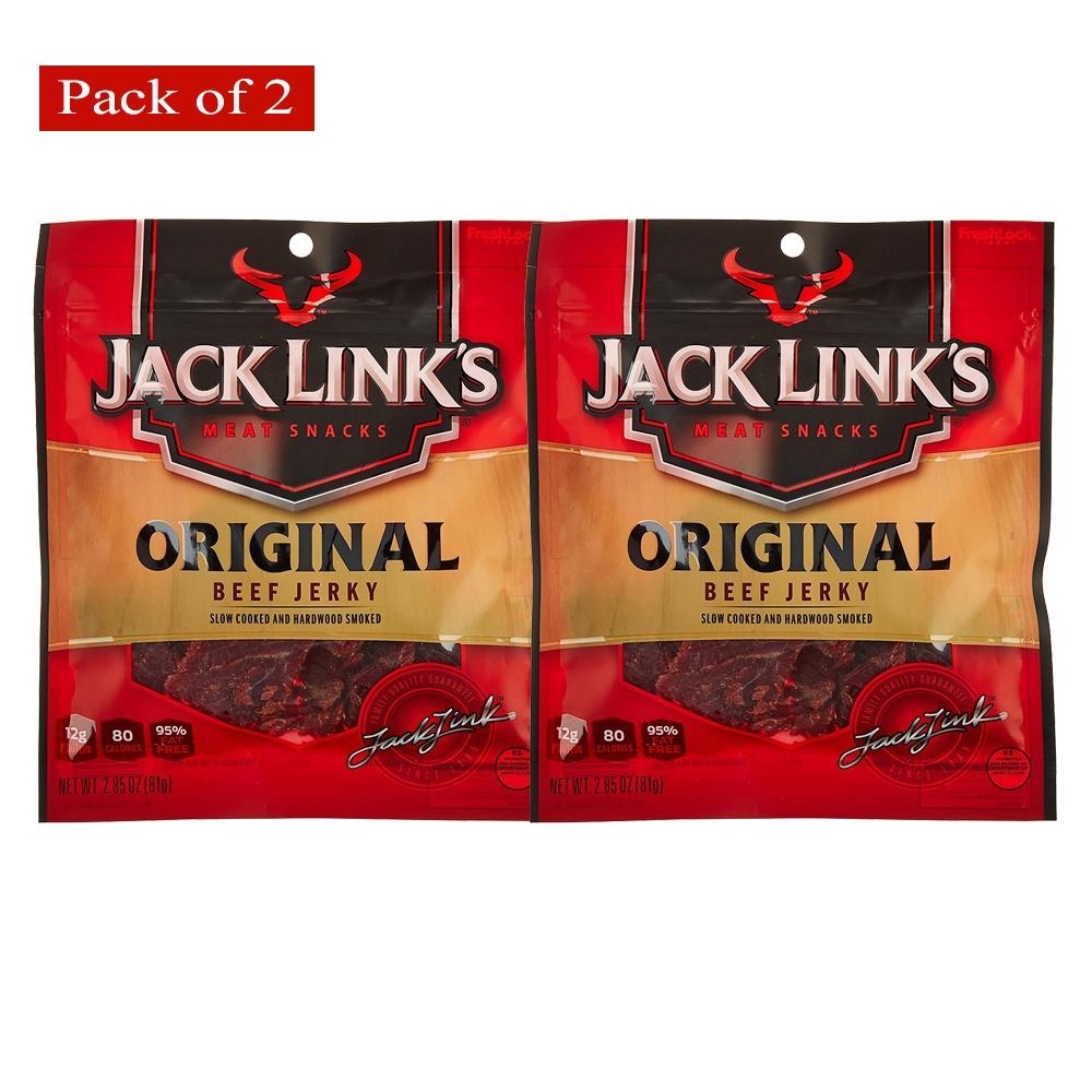Jack Link's Beef Jerky, Original, 2.85-Ounce (Pack of 2)