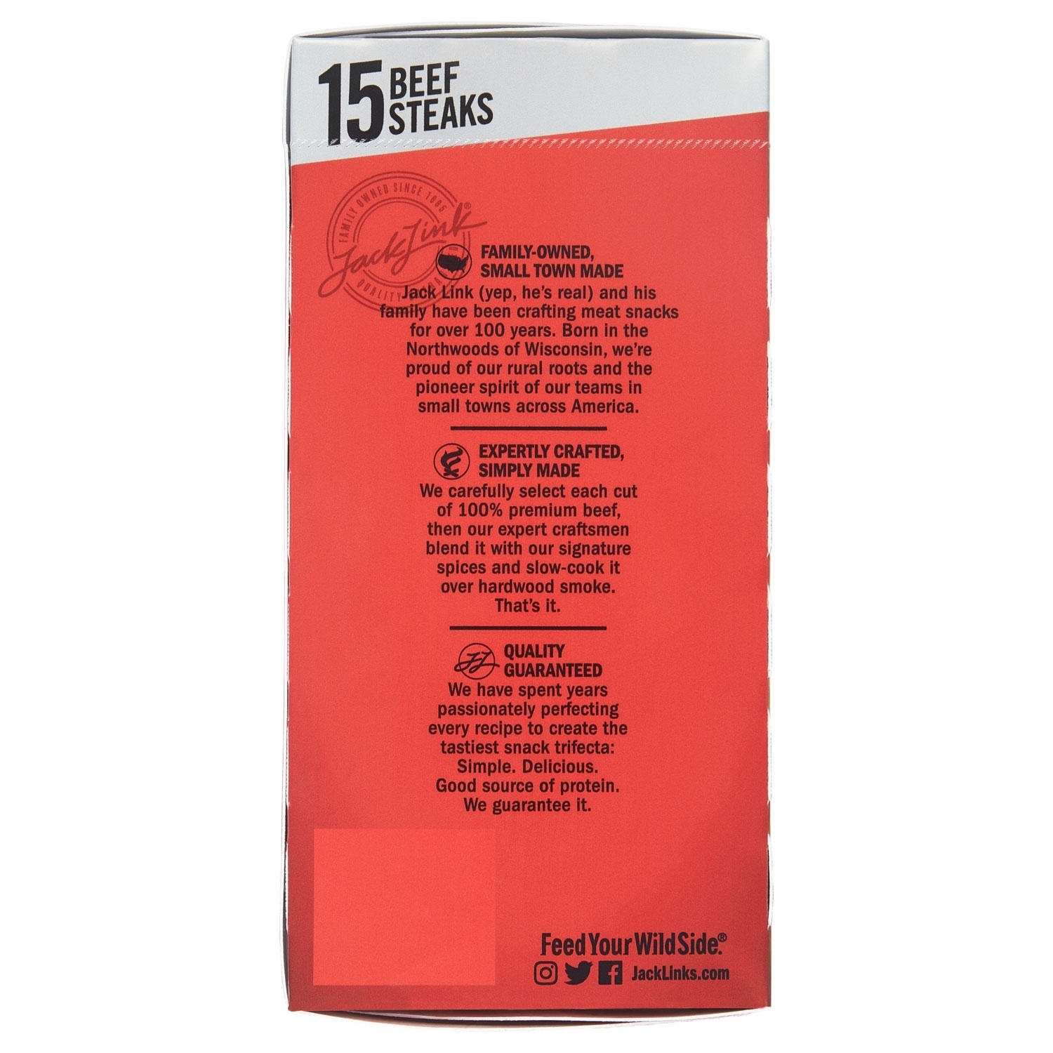 Jack Links Original Tender Style Beef Steak 0.8 Ounce (15 Count) thumbnail