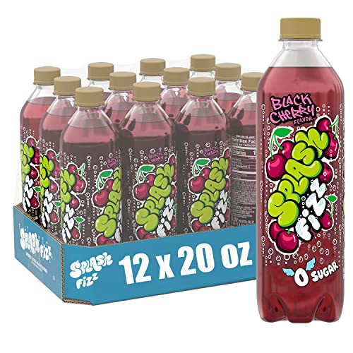 Splash Fizz Black Cherry Sparkling Water Beverage - 12pk/20 Fl Oz Bottles