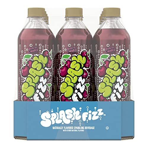 Splash Fizz Black Cherry Sparkling Water Beverage - 12pk/20 Fl Oz Bottles thumbnail