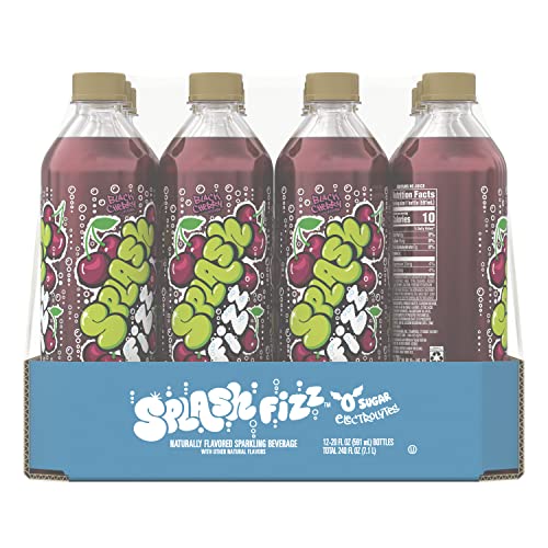 Splash Fizz Black Cherry Sparkling Water Beverage - 12pk/20 Fl Oz Bottles thumbnail