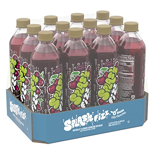 Splash Fizz Black Cherry Sparkling Water Beverage - 12pk/20 Fl Oz Bottles thumbnail