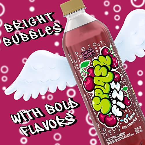 Splash Fizz Black Cherry Sparkling Water Beverage - 12pk/20 Fl Oz Bottles thumbnail