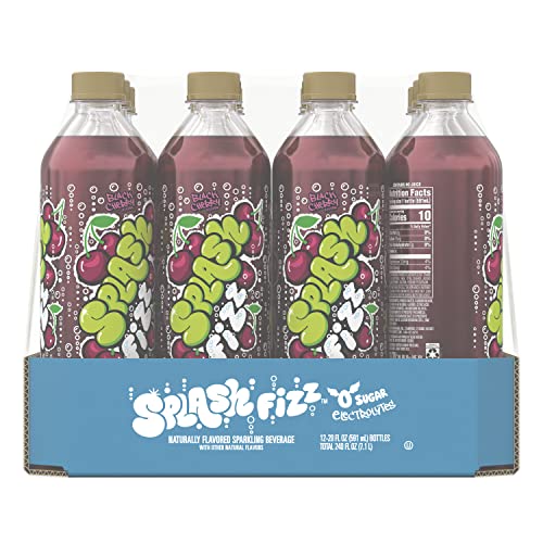 Splash Fizz Black Cherry Sparkling Water Beverage - 12pk/20 Fl Oz Bottles thumbnail