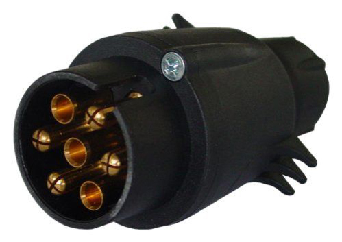 IWH  010206 Trailer Connector 7-pin Socket-plug Plastic Push-fit S