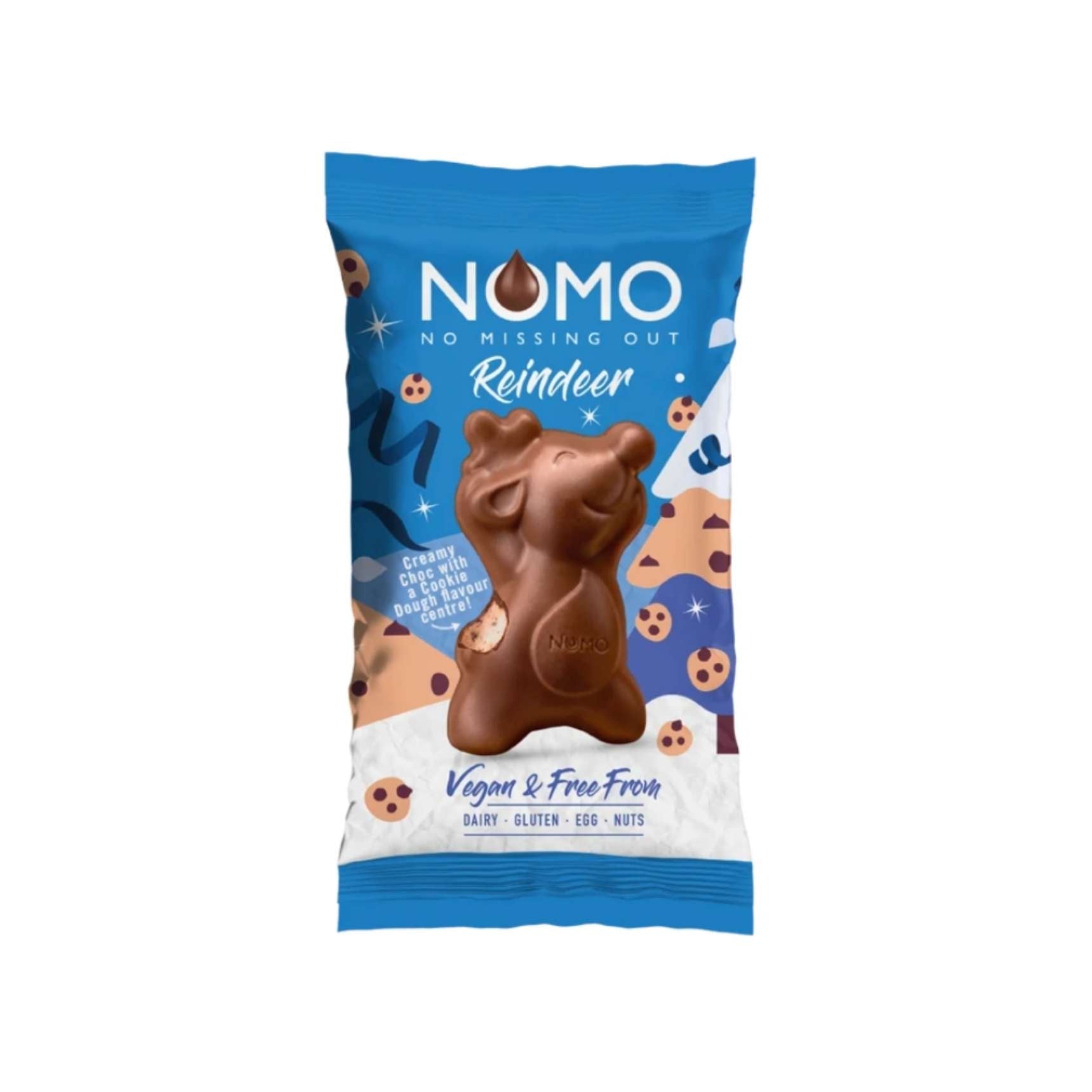Nomo Bunny Vegan & Free From Creamy Choc With a Cookie DOugh Flavour