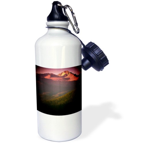 Longs Peak in Spotlight Rocky Mountain National Park 21 Oz Sports Water Bottle Wb-26282-1