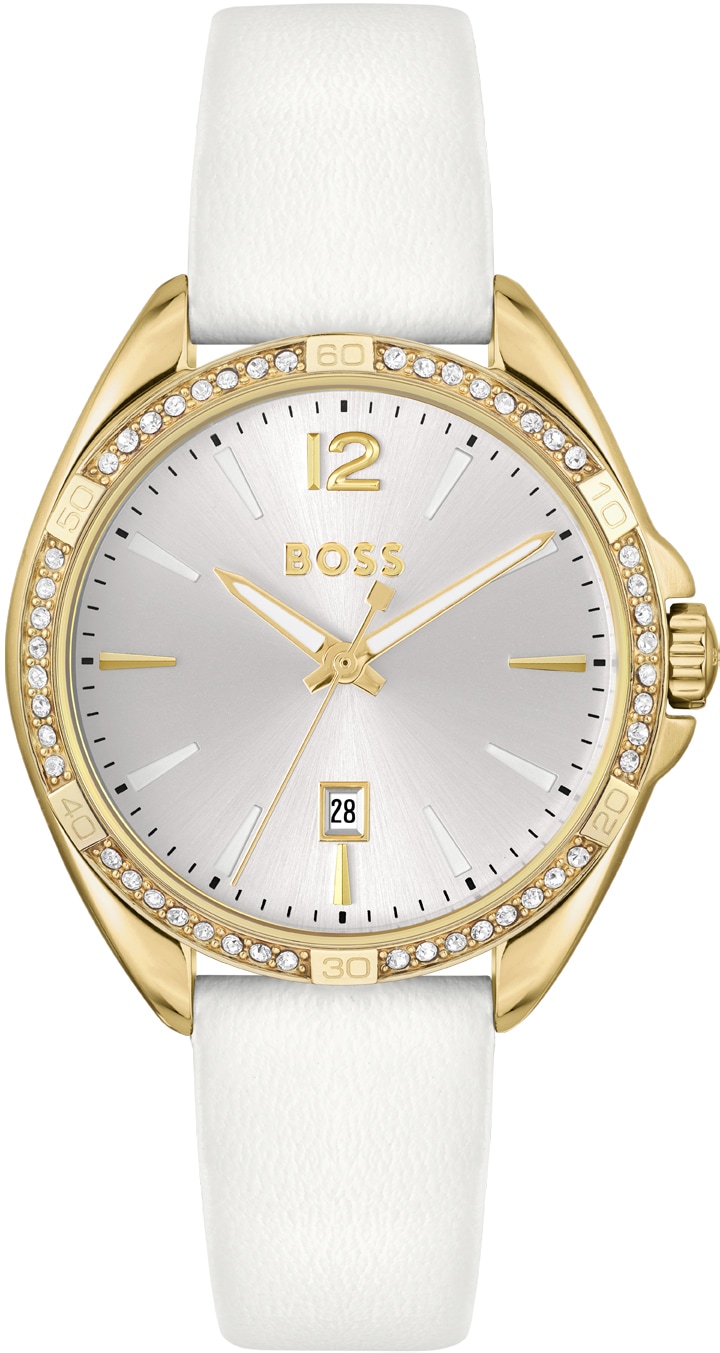 Hugo, Watches, Female, White, ONE SIZE, Stainless Steel Dress Watch