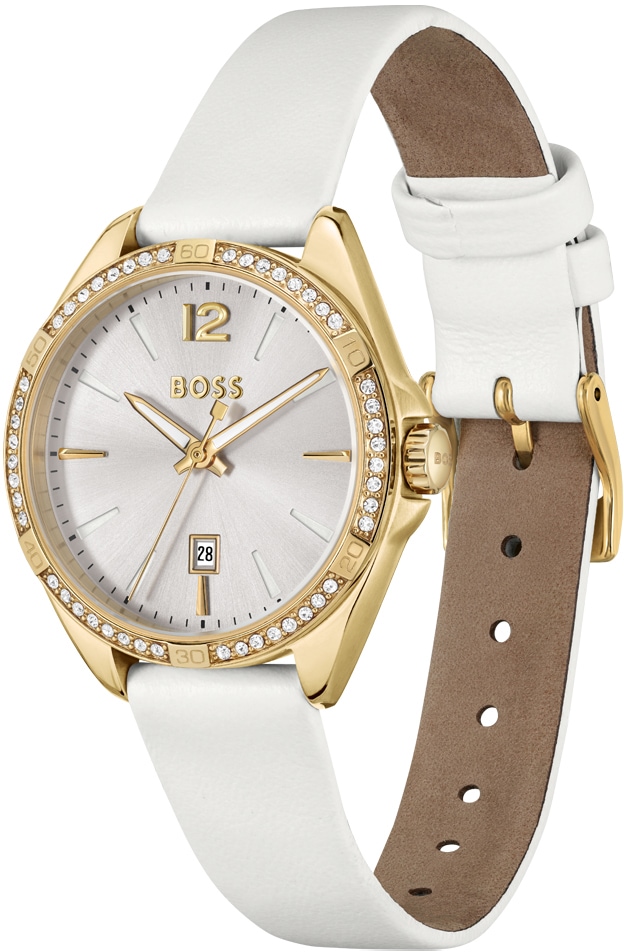 Hugo, Watches, Female, White, ONE SIZE, Stainless Steel Dress Watch thumbnail