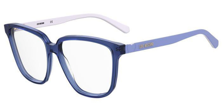 Moschino Love MOL583 PJP Women’s Glasses Blue Size 55 - Free Lenses - Blue Light Block Available