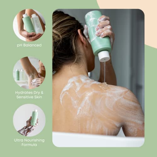 Bushbalm Nourishing Body Wash - Moisturizing Cleanser for Sensitive Skin with Jojoba  Aloe Vera and Vitamin E - Spa Day  Scented  360 Ml thumbnail