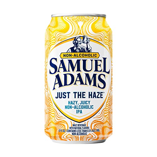 Samuel Adams Just the Haze Non-Alcoholic IPA Craft Beer  Alcohol Free  6 Pk  12 Fl Oz Cans thumbnail