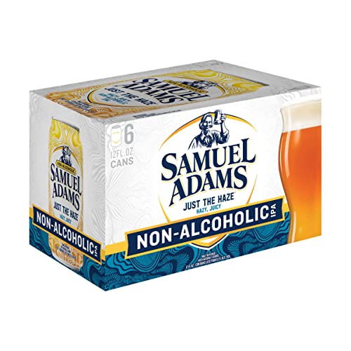 Samuel Adams Just the Haze Non-Alcoholic IPA Craft Beer  Alcohol Free  6 Pk  12 Fl Oz Cans thumbnail