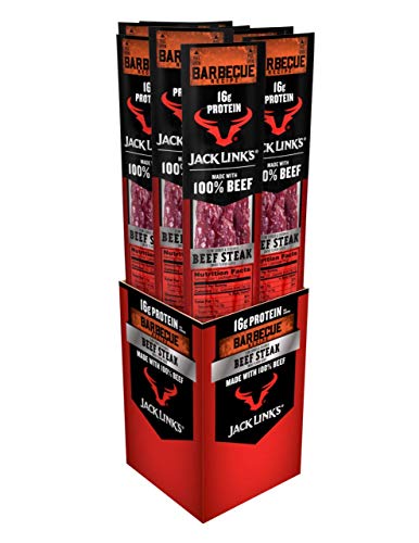 Jack Link’s Premium Cuts Beef Steak, BBQ Recipe, Great Protein Snack with 16g of Protein and 13g of Carbs per Serving, Made with Premium Beef, 2 Oun