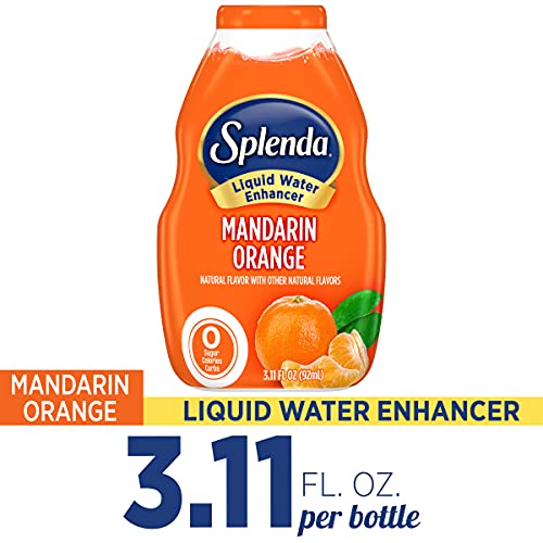 SPLENDA Liquid Water Enhancer Drops  Sugar Free  Zero Calorie  Natural Flavor  Concentrated Drink Mix  3.11 Fl Oz Each Bottle (Mandarin Orange  1 Pack thumbnail