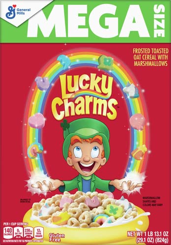 General Mills Lucky Charms Frosted Toasted Oat Cereal With Marshmallows ...