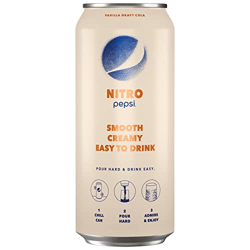 Nitro Pepsi Vanilla Draft Cola  13.65 Fl Oz Can thumbnail