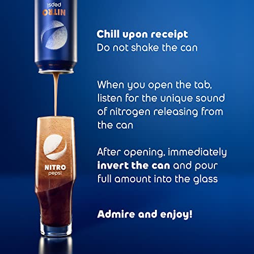 Nitro Pepsi Vanilla Draft Cola  13.65 Fl Oz Can thumbnail