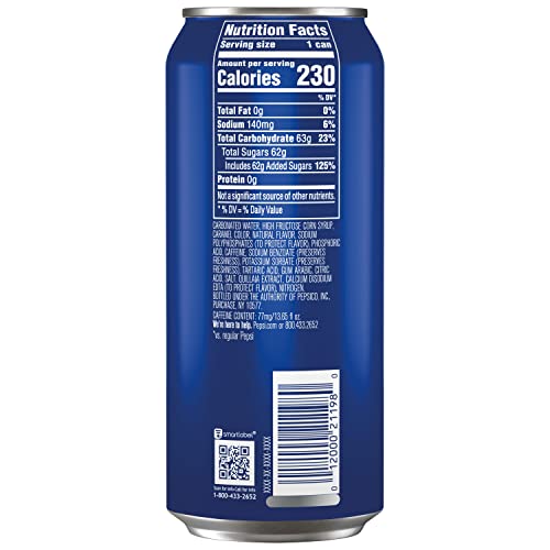 Pepsi Cola Nitro Original Draft Soda Pop  13.65 Fl Oz Can thumbnail