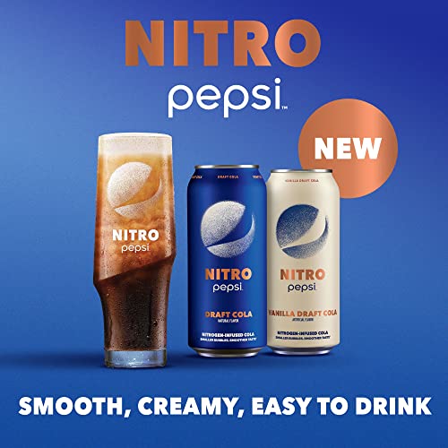 Pepsi Cola Nitro Original Draft Soda Pop  13.65 Fl Oz Can thumbnail