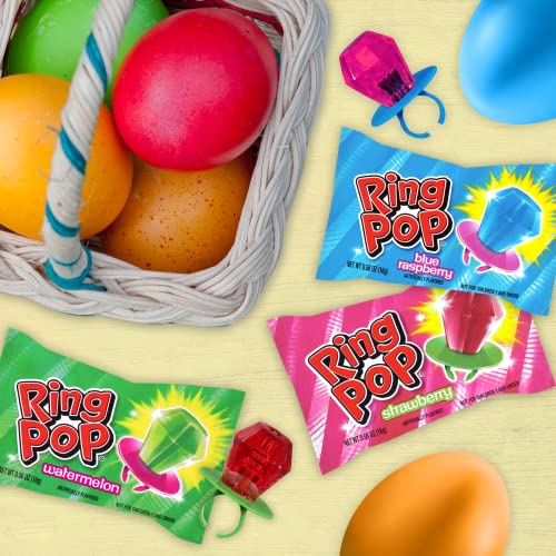 Ring Pop Individually Wrapped Bulk Variety Party Lollipop Suckers with Assorted Flavors Fun Candy for Birthdays & Celebrations, Original, Mixed Fruit, thumbnail
