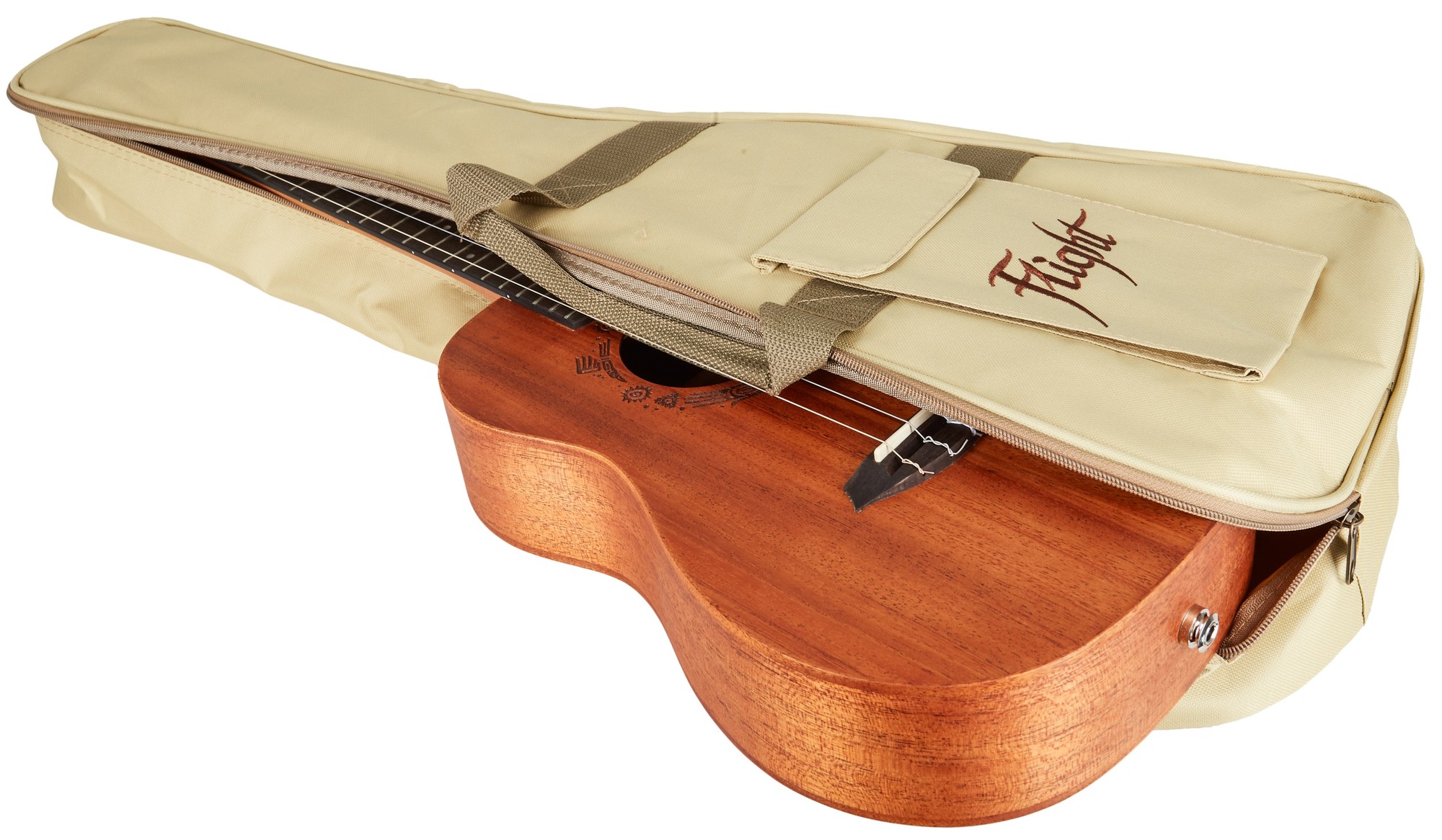 Flight DUT 34 CEQ Tenor Acoustic-Electric Ukulele Natural thumbnail